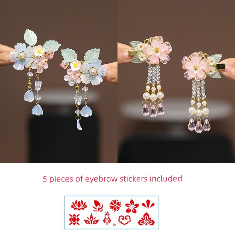 Mid-Autumn Festival Hanfu Hair Accessories for Babies, Chinese Style Super Fairy Butterfly Hair Clips for Little Girls, Ancient Style Super Fairy Hair — 1