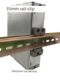 Standard DIN35mm guide rail snap mounting bracket seat Reinforced plastic snap RB-231/232/233 black