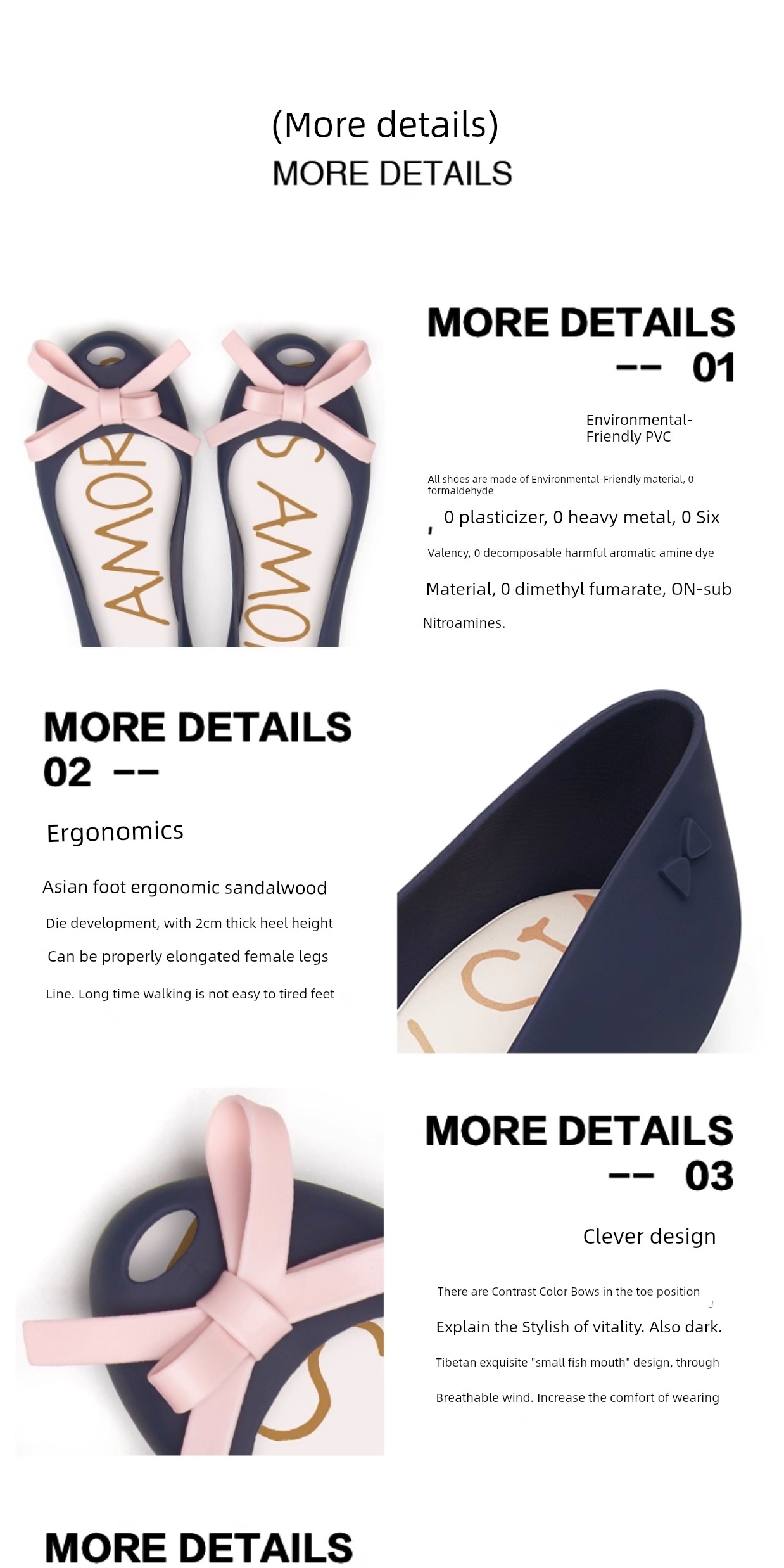 British Visamoris Allow NOONSURE Gel Shoes Parent-Child Shoes Children's Sandals Women's Thin Shoes Flat Shoes 2024 New Arrival — 9