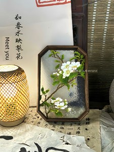 [Meeting You Is Like a Spring Breeze Reflecting on Pear Blossoms] Cloisonné DIY Handmade Materials Intangible Cultural 