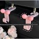 Strikeless hook bow girl car storage car chair back hook pink new car gift cute dopamine