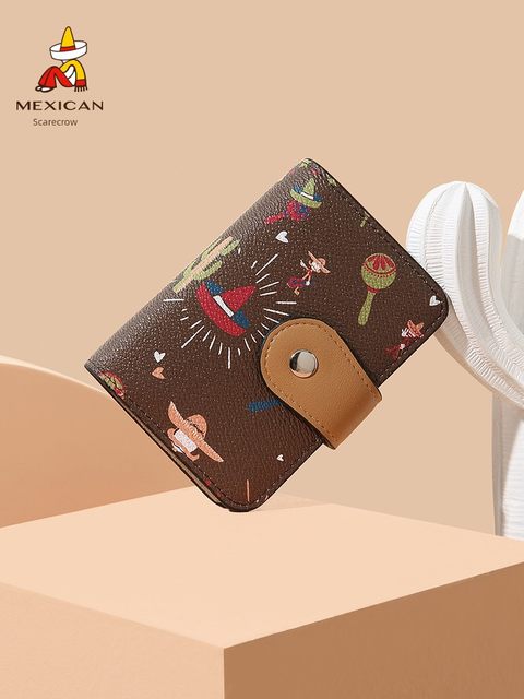 Scarecrow card bag for women 2025 new cute Korean version mini ID bag small large capacity card case storage bag