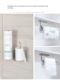 Kitchen tissue rack without punching cabinet roll paper rack storage rack for kitchen tissue plastic wrap rag storage rack