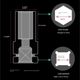 Electric wrench sleeve deepening 1/2 large flying hexagonal pull-out pneumatic wind cannon auto repair tire wrench tool set