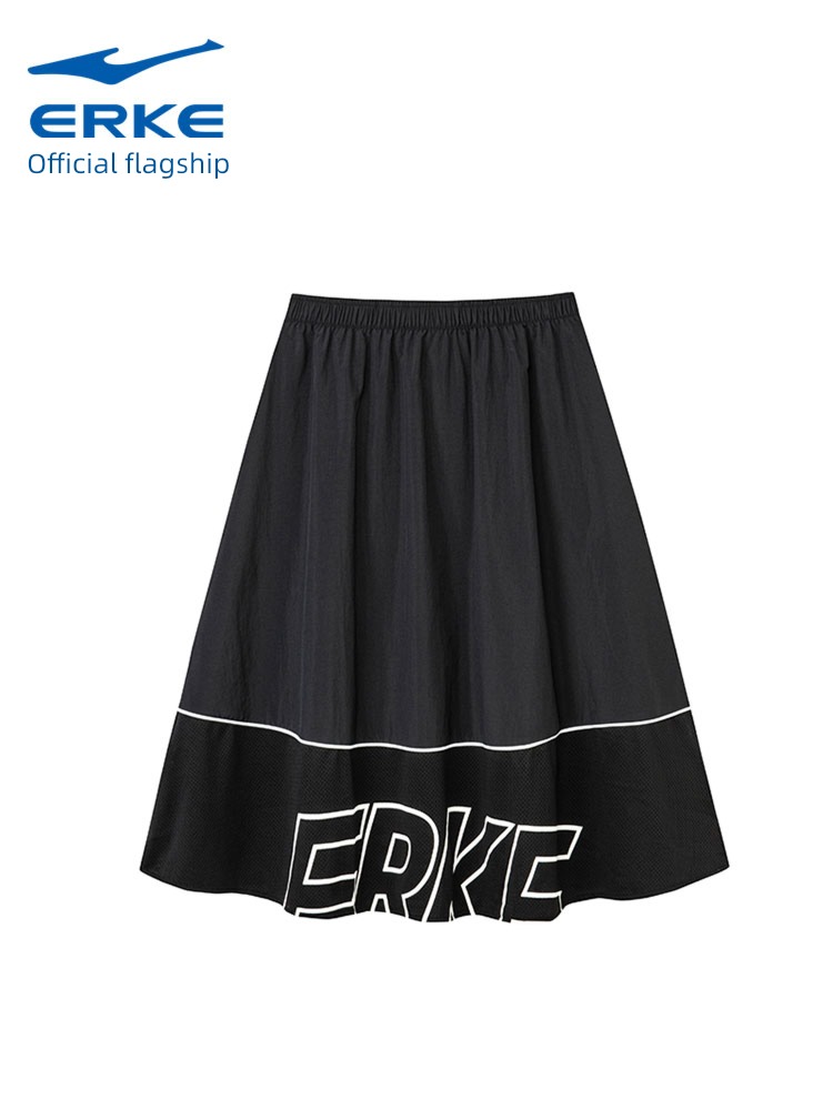 Erke summer ma'am ventilation Versatile Sports skirt