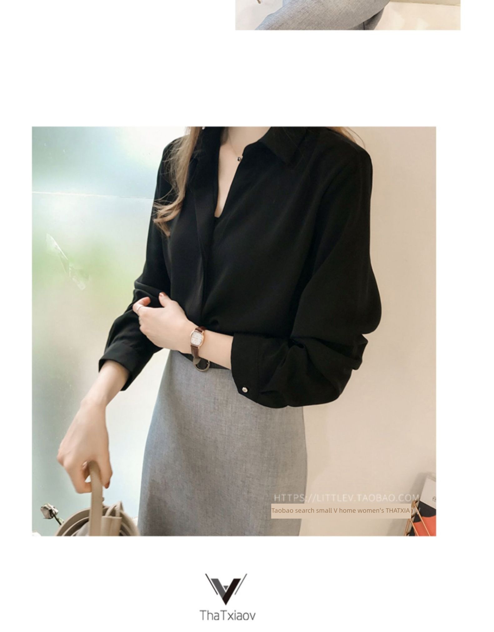 blue unique jacket easy Long sleeve Chiffon shirt