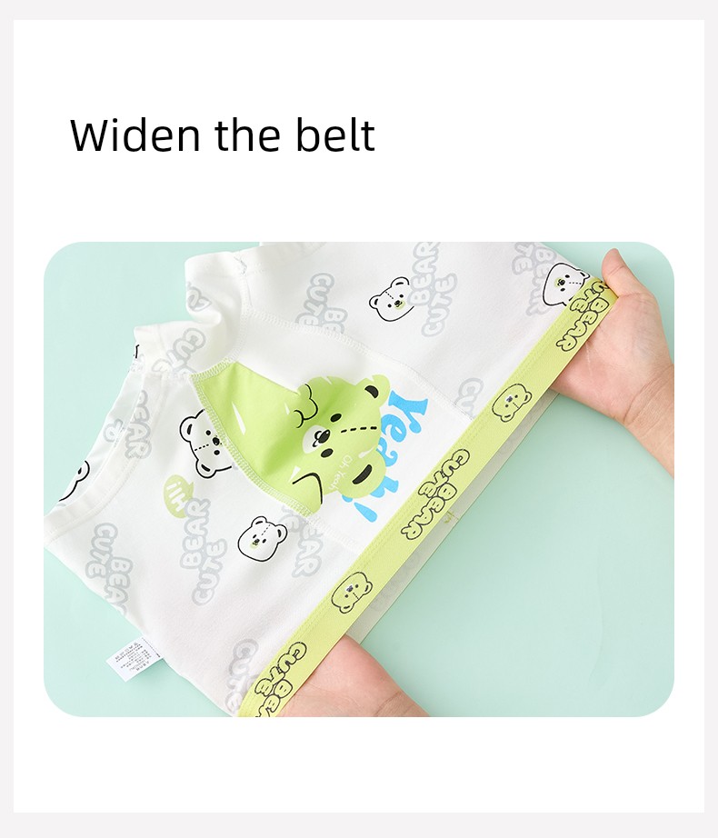 【10A Antibacterial Crotch】Boys' Underwear Children's Class a Pure Cotton Boxer Shorts for Older Boys and Little Boys, All-Cotton Baby Shorts — 11