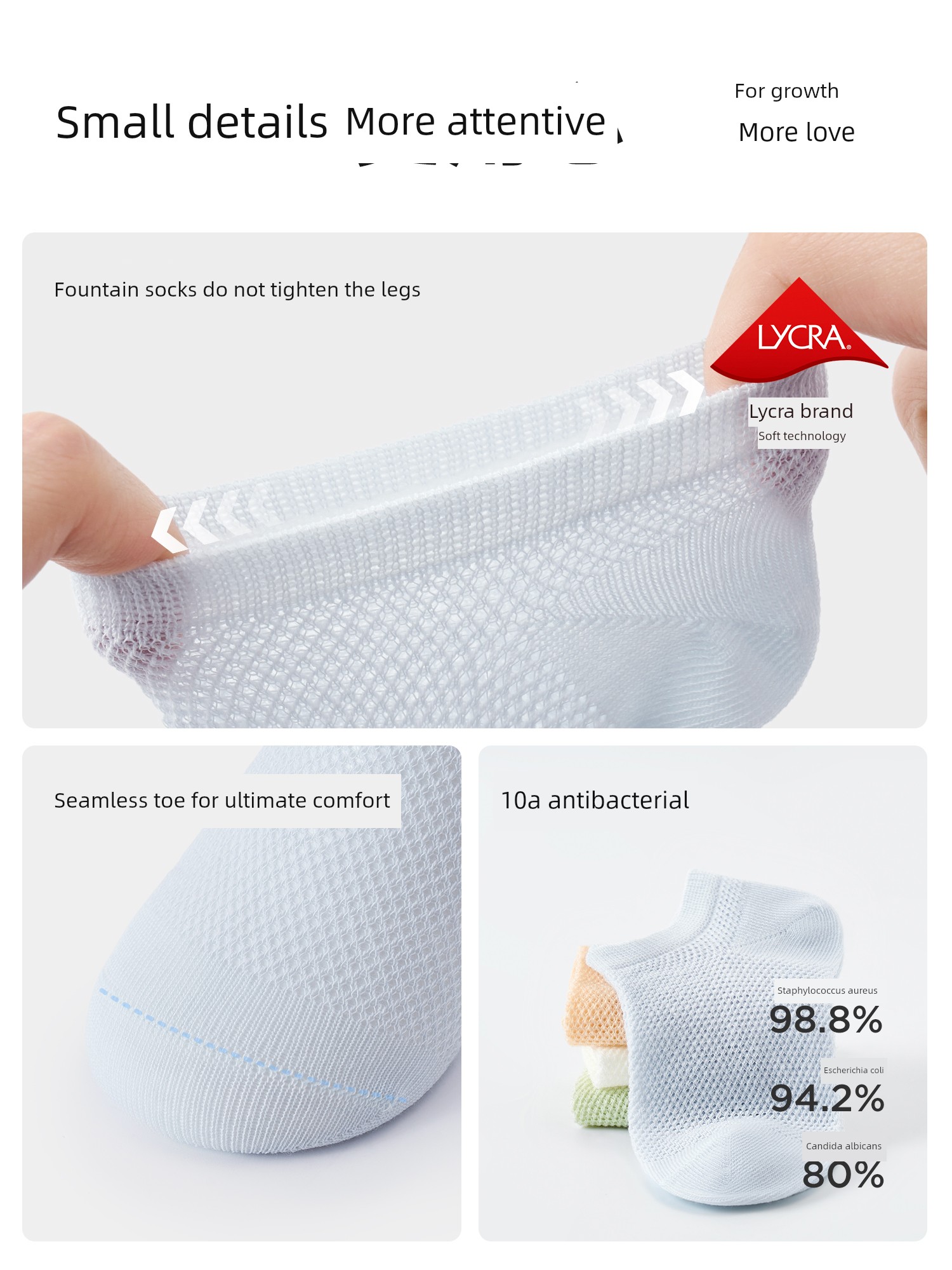 Niduoxiong Baby Summer Thin Boneless Breathable Socks — 4