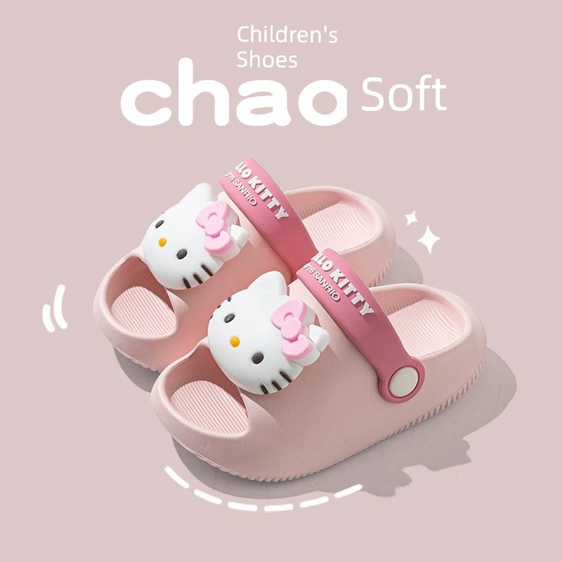 Hello Kitty Girls' Slippers for Children, Summer Indoor Non-Slip Slippers for Toddlers and Young Girls, Suitable for Home and Kindergarten — 2