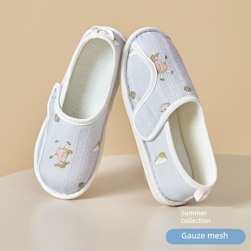 Postpartum Shoes with Covered Heels, All-Season Style, Soft-Soled, Non-Slip, for Pregnant Women, Autumn, Postpartum, Thick-Soled, Summer Thin Cotton — 1