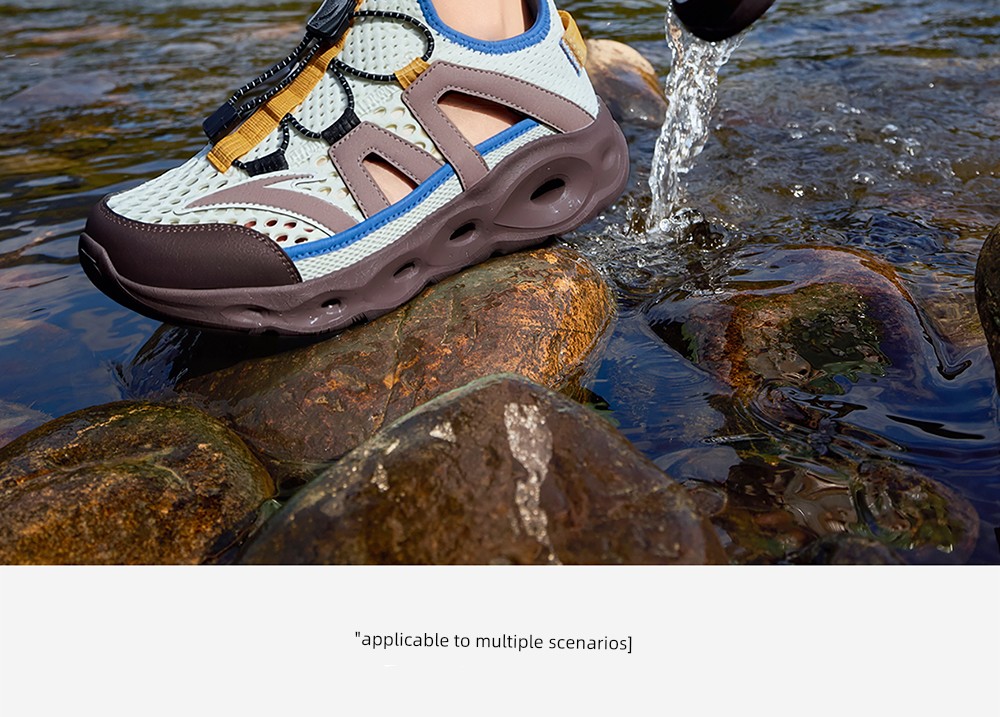 Anta Kidsren's Summer Sandals, Boys' River-Tracing Shoes, Beach Shoes, 2026 Summer New Style, Water-Resistant Outdoor Retro Sports Sandals — 43