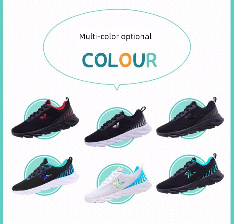 Tebu Black Autumn Mesh Breathable Kids Sneaker — 3