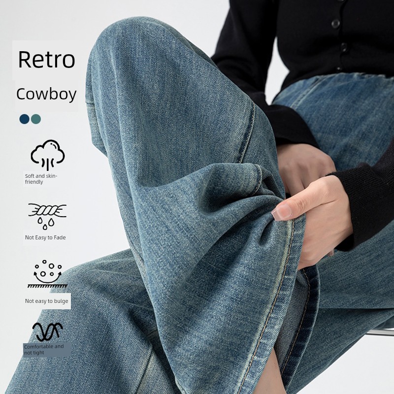 Maternity Pants for Autumn 2026, New Straight-Leg Jeans Without Belly Support, Non-Tightening Pants, Wide-Leg Pants for Fall and Winter