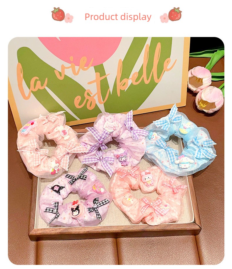 Children's Cartoon Hair Ties 2026 New Style Girls' High Ponytail Hair Bands Little Girls' Non-Damaging Hair Elastics Hair Accessories — 7