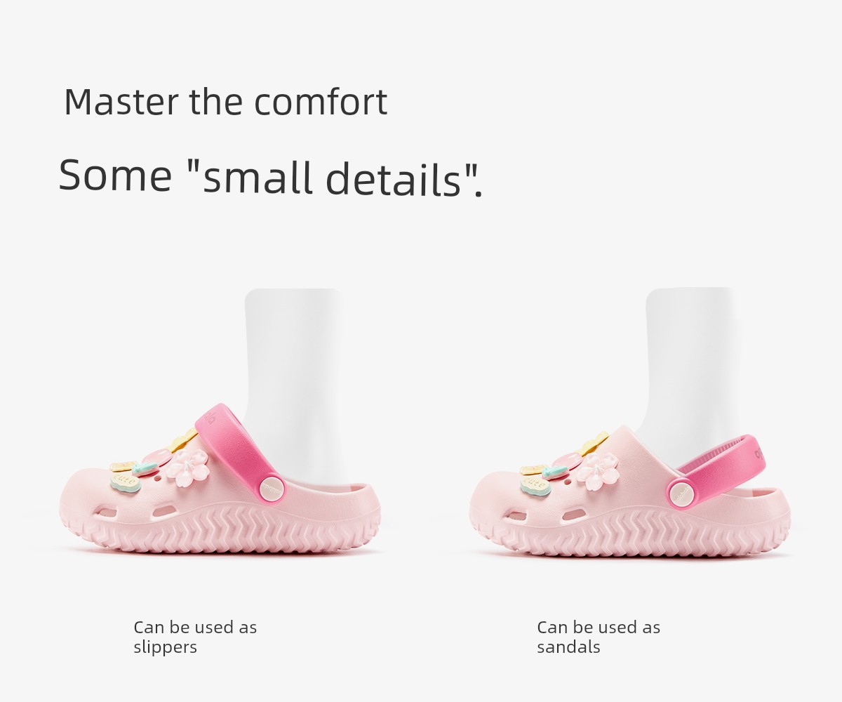 Balabala Kidsren's Slippers for Girls, Summer Baby Hole-In-The-Wall Shoes, Cartoon Cute Little Girl Bathing Beach Sandals — 10
