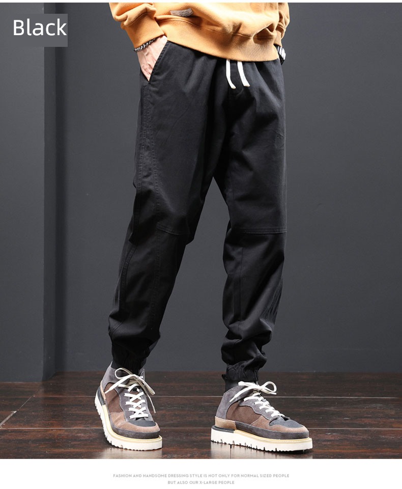 khaki leisure time Spring and Autumn Winter money Harlan Overalls