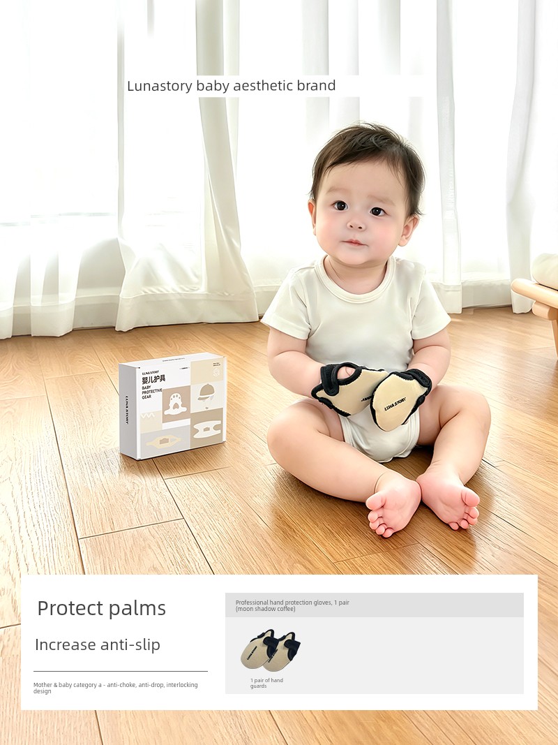 Lunastory Knee Pads, Baby Crawling Elbow Pads, Anti-Slip Children's Toddler Knee Protectors, Anti-Strain — 7