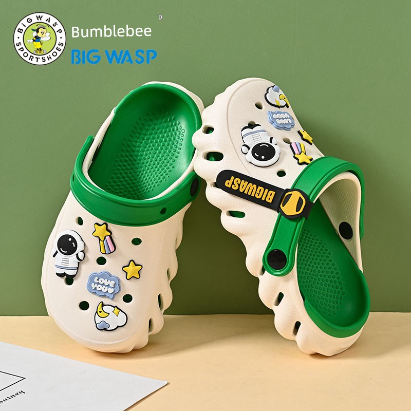 Bumblebee Boy Sandals Summer Children's Hole Shoes — 1