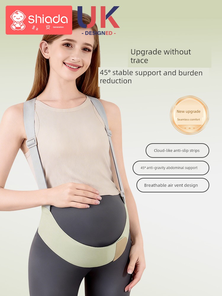 Belly Support Belt for Pregnant Women, Suitable for Mid and Late Pregnancy, Multifunctional, Invisible, Breathable, Medical-Grade Belly Support Belt, Anti-Strangling