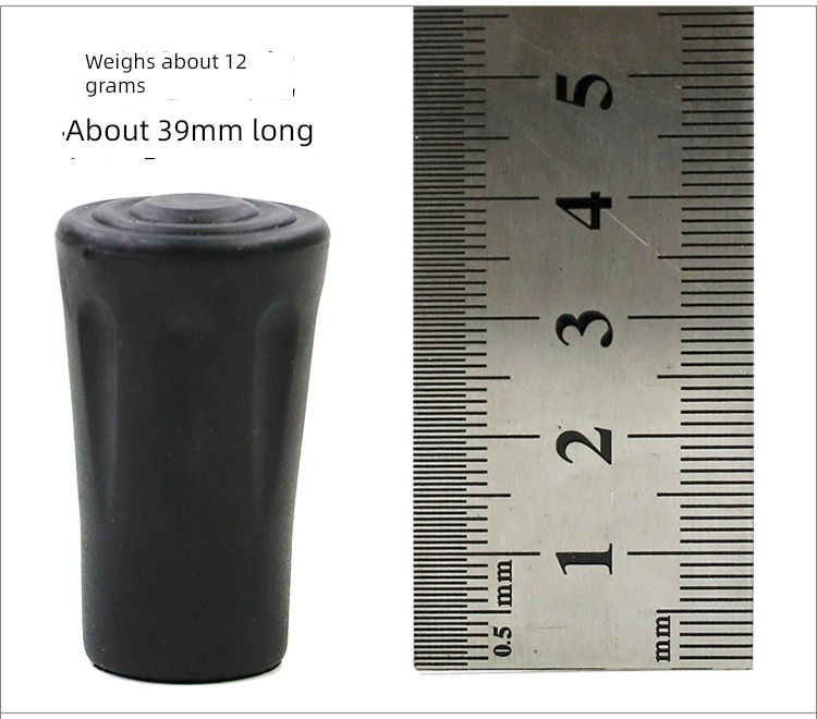 outdoors Alpenstocks Rubber sleeve   Alpenstocks Round head   Anti slip head Stick tip sleeve   wear-resisting   Rubber head Walking stick parts