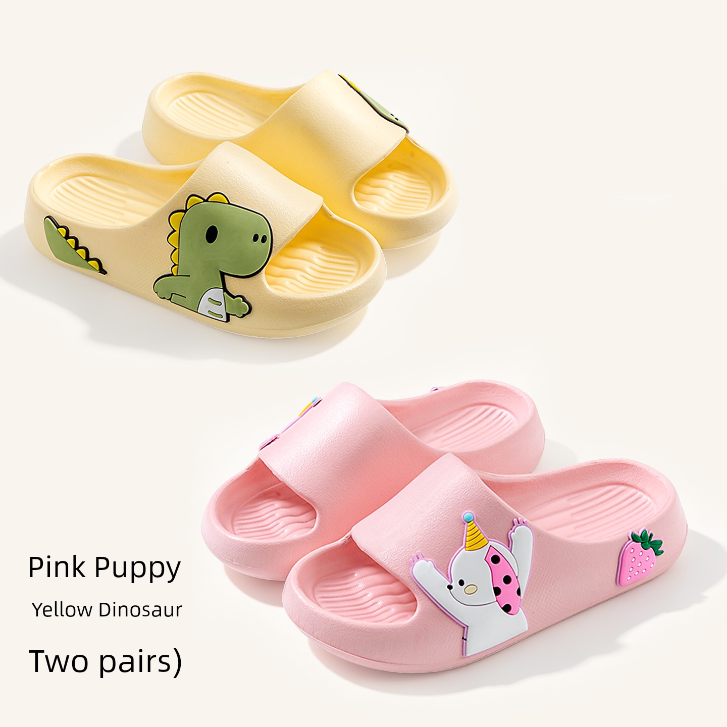 Boys Summer Indoor Non Slip Dinosaur Kids Slippers — 6