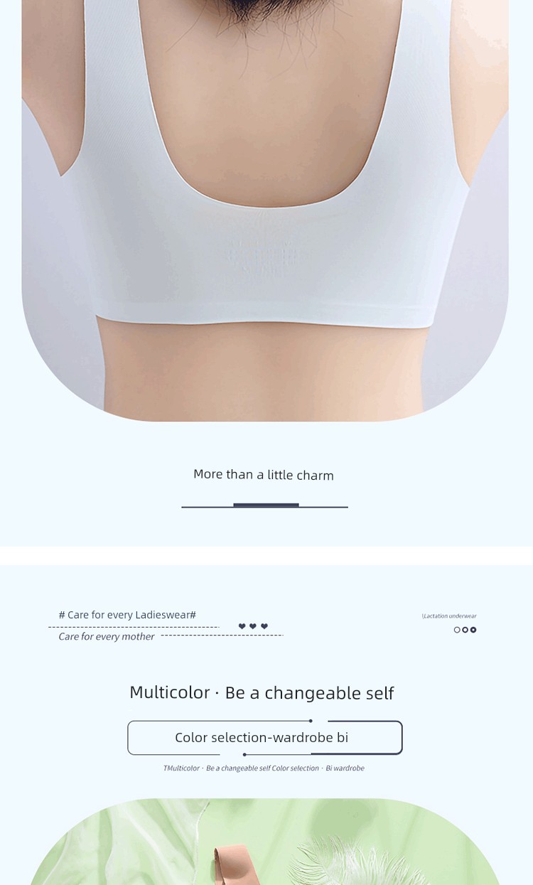 Vest Breastfeeding Intimates Push up and Anti-Sagging Breast Milk Period Maternity Bra Postpartum Feeding Front Buckle Thin Bra — 8