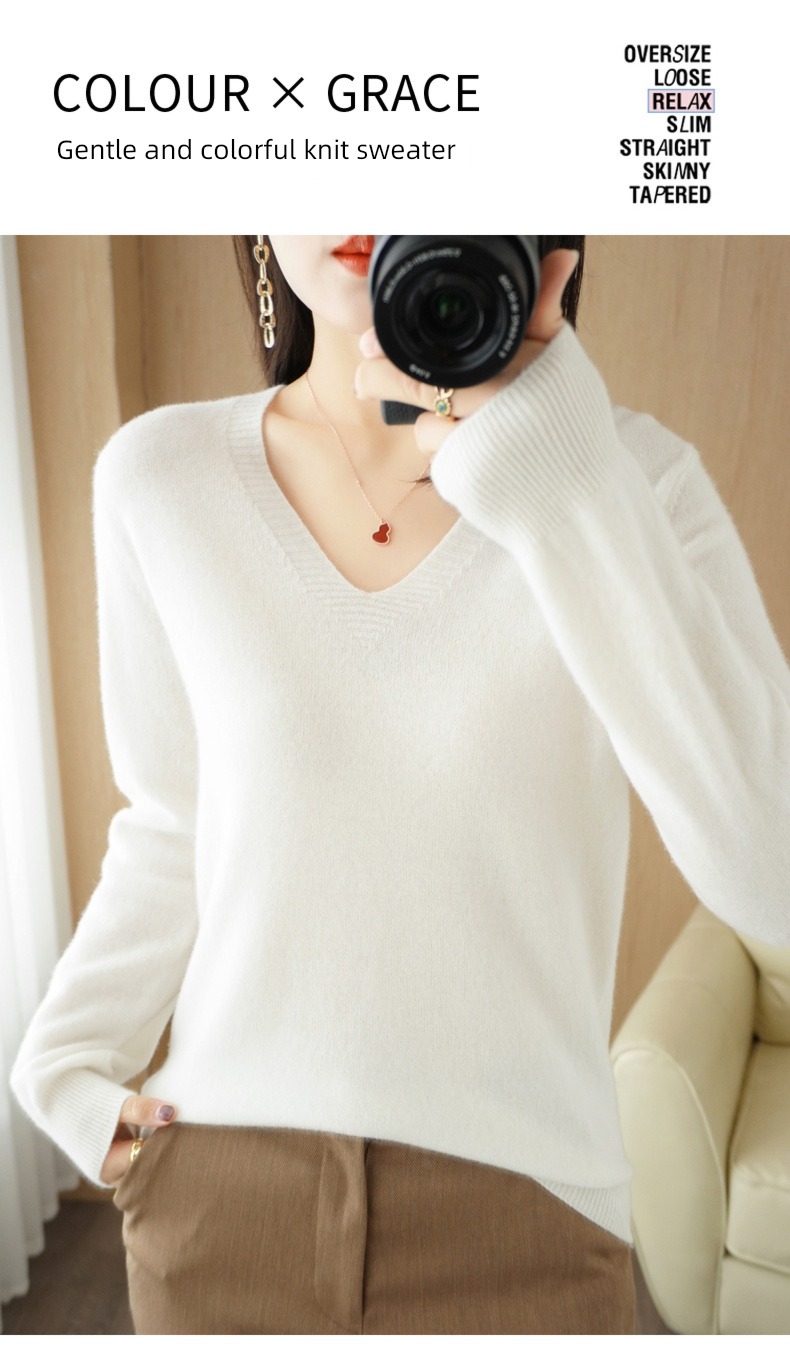 Women Core spun yarn V-collar routine Self-cultivation Lay a foundation Condom