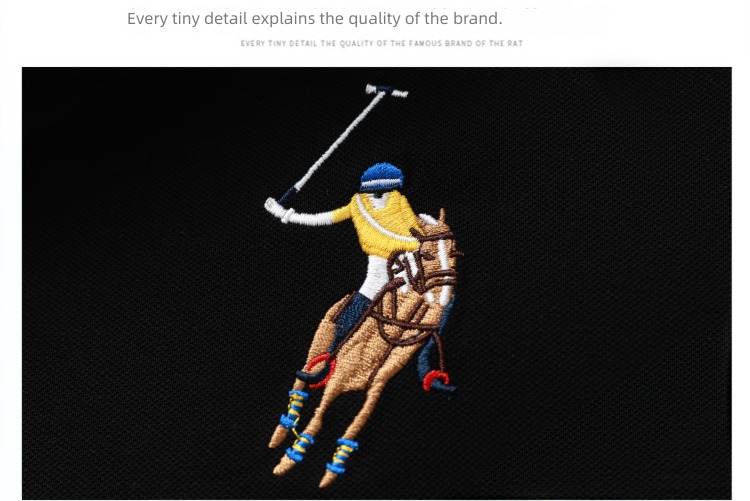 tide high-end Paul Short sleeve Lapel Big size Polo shirt