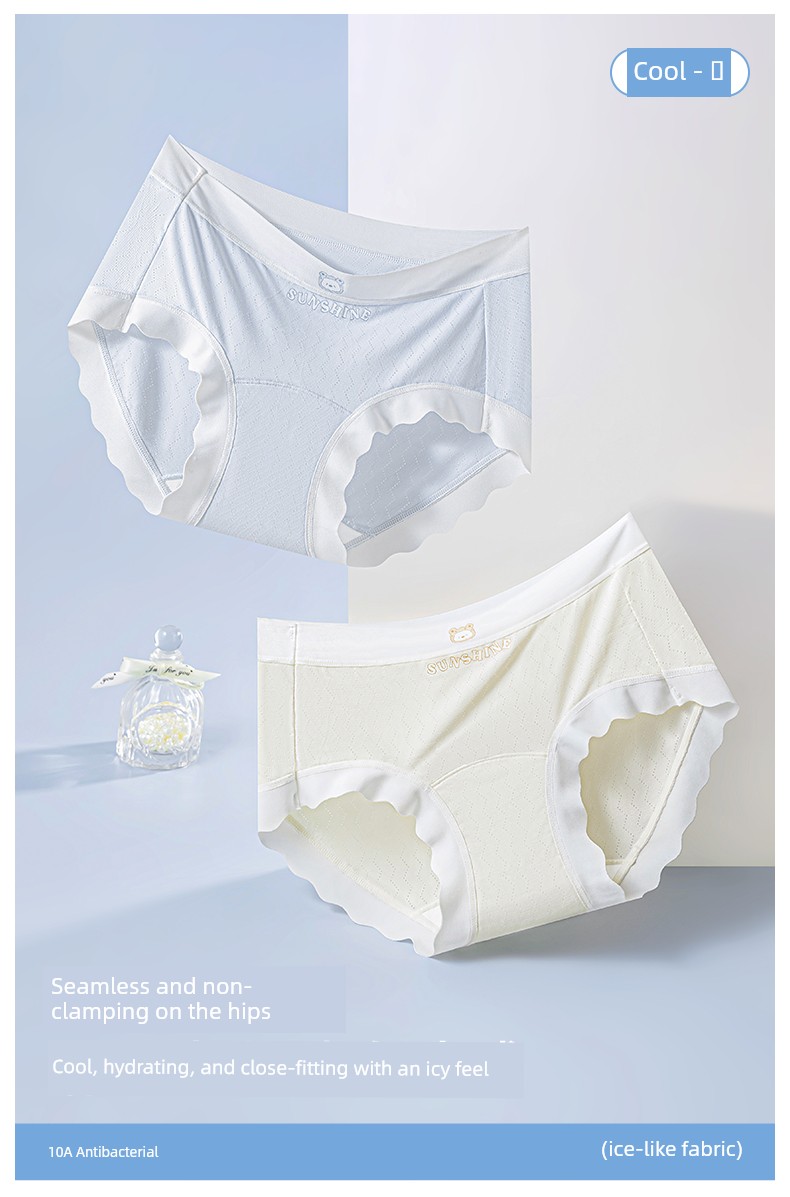 Catman Kidsren's Underwear for Girls and Babies, Category A, Summer Thin Style, for Middle and Large Kidsren in the Developmental Period, Antibacterial, — 3