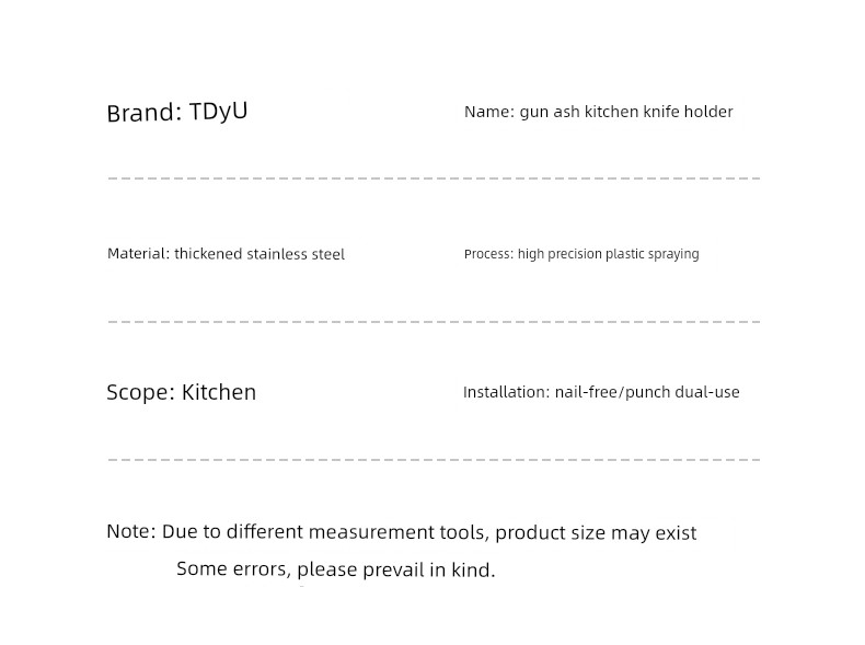 Stainless Steel Kitchen Rack | Chopsticks Holder