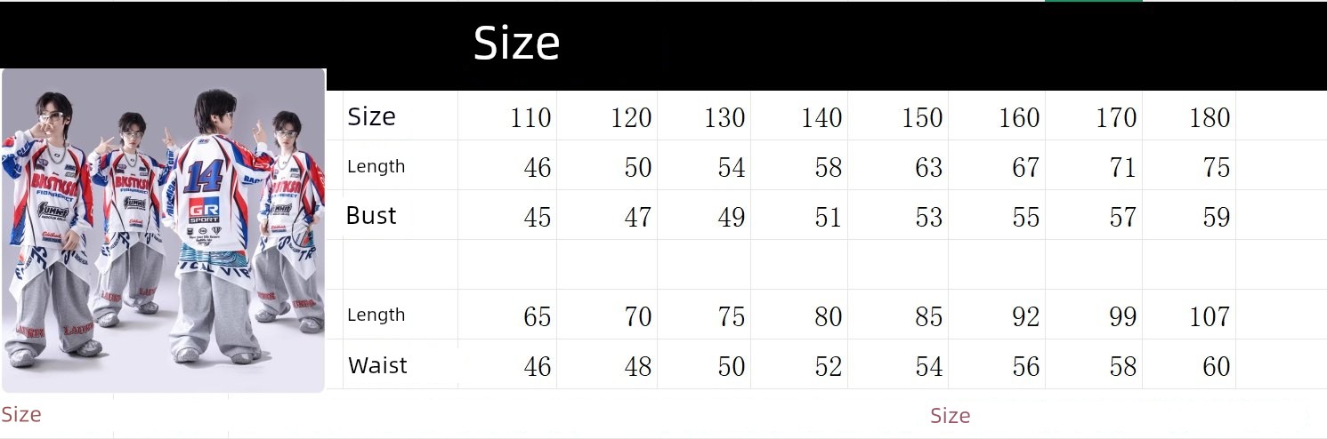 Children's Hip-Hop Performance Costumes, Hip-Hop Boys' Performance Outfits, Hip-Hop Drum Set Girls' Cool and Trendy Autumn Dance Costumes — 2
