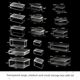 Storage box with lid storage box transparent acrylic kitchen cosmetics handy goods station snacks toys clothes book