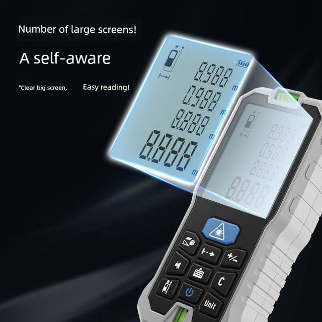 Laser rangefinder infrared measuring instrument industrial grade high-precision lithium battery room artifact handheld measuring instrument