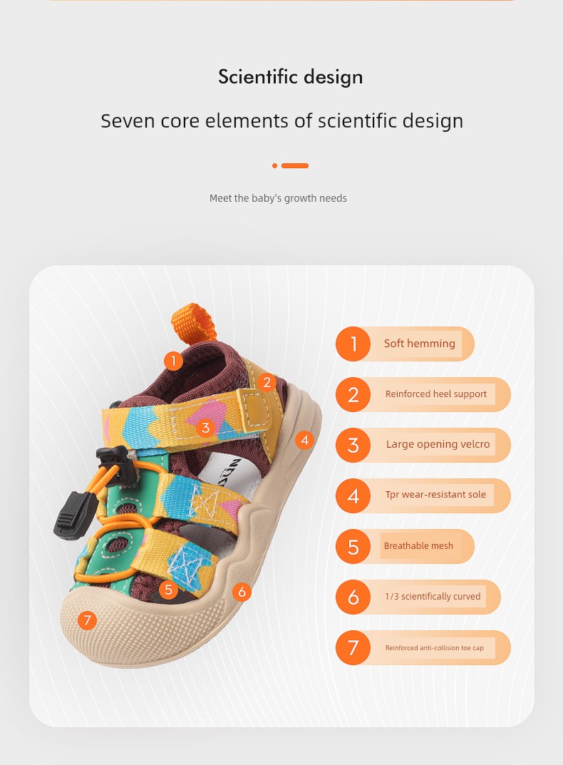 Baby Sandals Baby Boys' Toddler Shoes Summer Baby Sandals Soft Bottom Functional 1-3 Years Old Upstream Sandals Girls' Shoes — 4