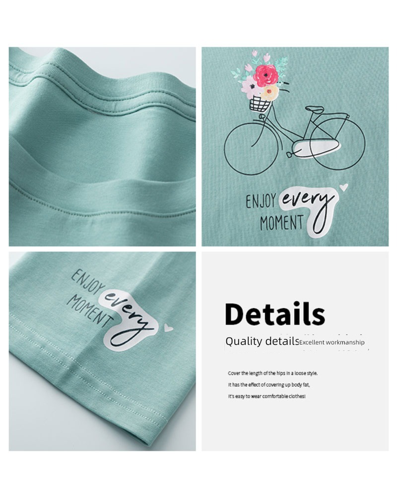 Middle sleeve easy Mint green summer jacket T-shirt