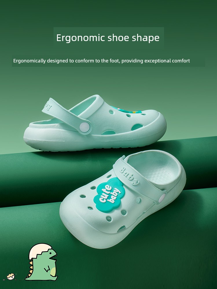 Jq Jingqi Children's Clogs Summer Indoor Non-Slip Shoes for Girls and Boys, Baby Bathing Special Closed-Toe Sandals — 2