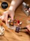 Ruojing Ruolai coffee shop DIY cottage handmade house wooden assembly model villa building block toy gift women