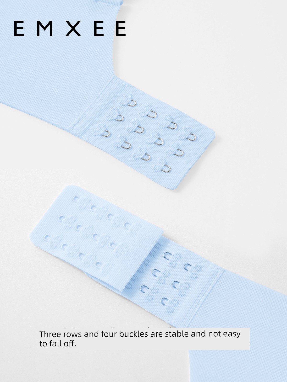 Qianxi Anti-Gravity Air Pregnant Woman Breastfeeding for Underwear Long Breasted Bra Extender Bra Four Rows and Three Buckles — 3