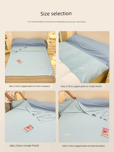 All cotton waffle hotel with dirty sleeping bags for business trip pure cotton sheets and quilt covers travel portable travel sleeping treasure