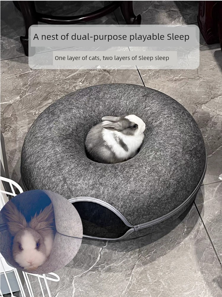 兔子專用窩鼕天保煖睡覺小窩隧道窩躲避窩寵物貓咪窩過鼕新式兔窩 (8.3折)