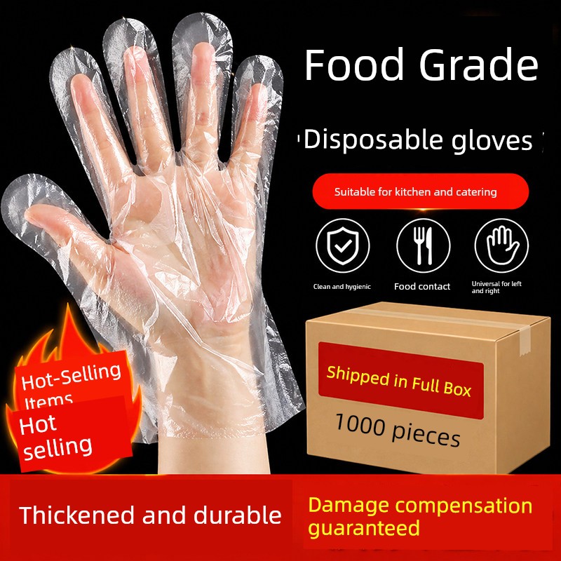 Plastic Transparent Barbecue Baking Takeaway Disposable Gloves