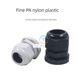 Metric M nylon cable waterproof joint M12 plastic cable 25 fixing head 10 grid granular head 16 lock 20mm