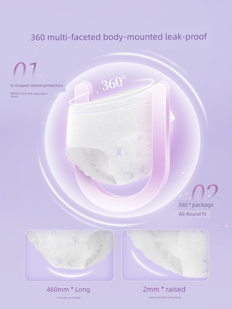 Kaili Menstrual Period Leak-Proof Postpartum Large Size Night Comfort Pants — 3