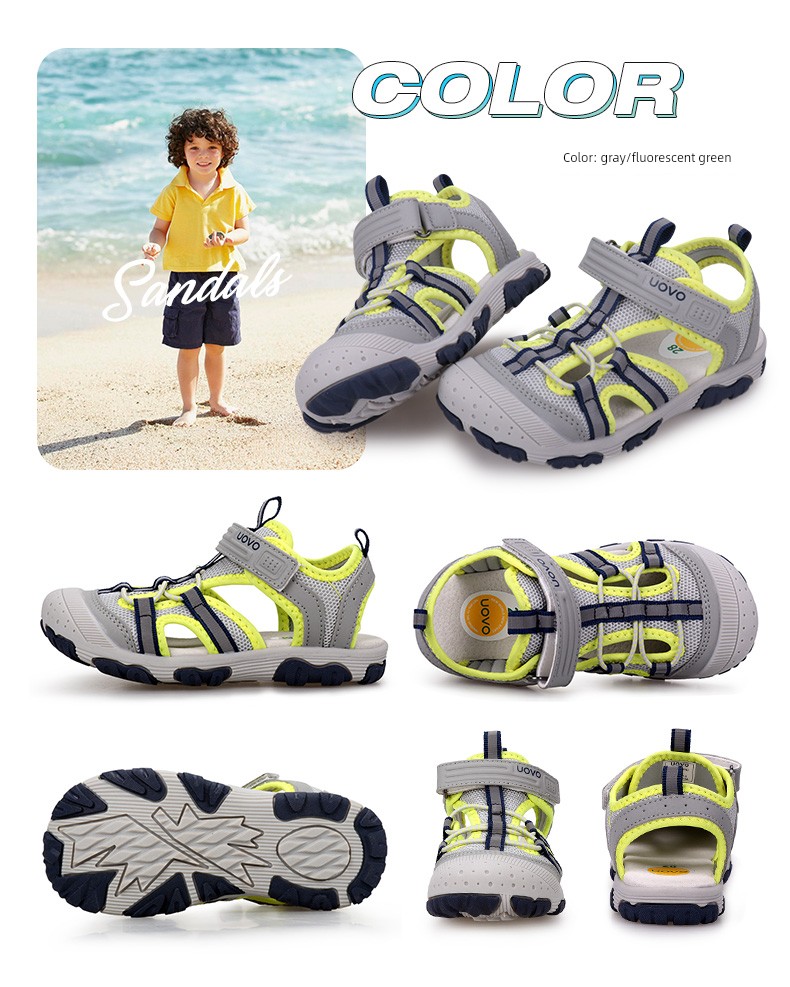 UVO Children's Sandals Summer Closed-Toe Baby — 13