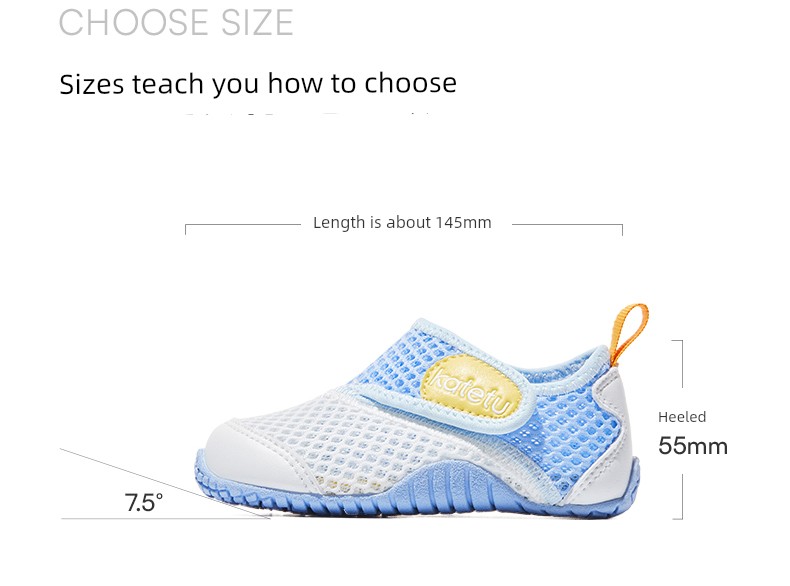 Crtartu Sports Anti-Slip Breathable Baby Children's Sandals — 14