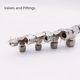 316L stainless steel clamp tee high pressure 3mm 6mm 1/8 1/4 3/8 1/2 8mm silver-plated carburized
