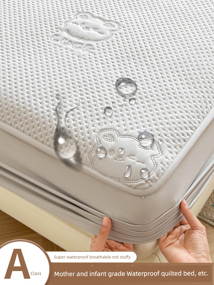 Waterproof to Prevent Leakage of Urine Bedspread Cover 2025 New Arrival All Year Round Neutral Thickened Simmons Mattress Protective Cover Dustproof Sheet Set