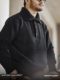 Maden workwear American retro heavy circle yarn Polo sweater lapel warm pullover thick sweater men's spring