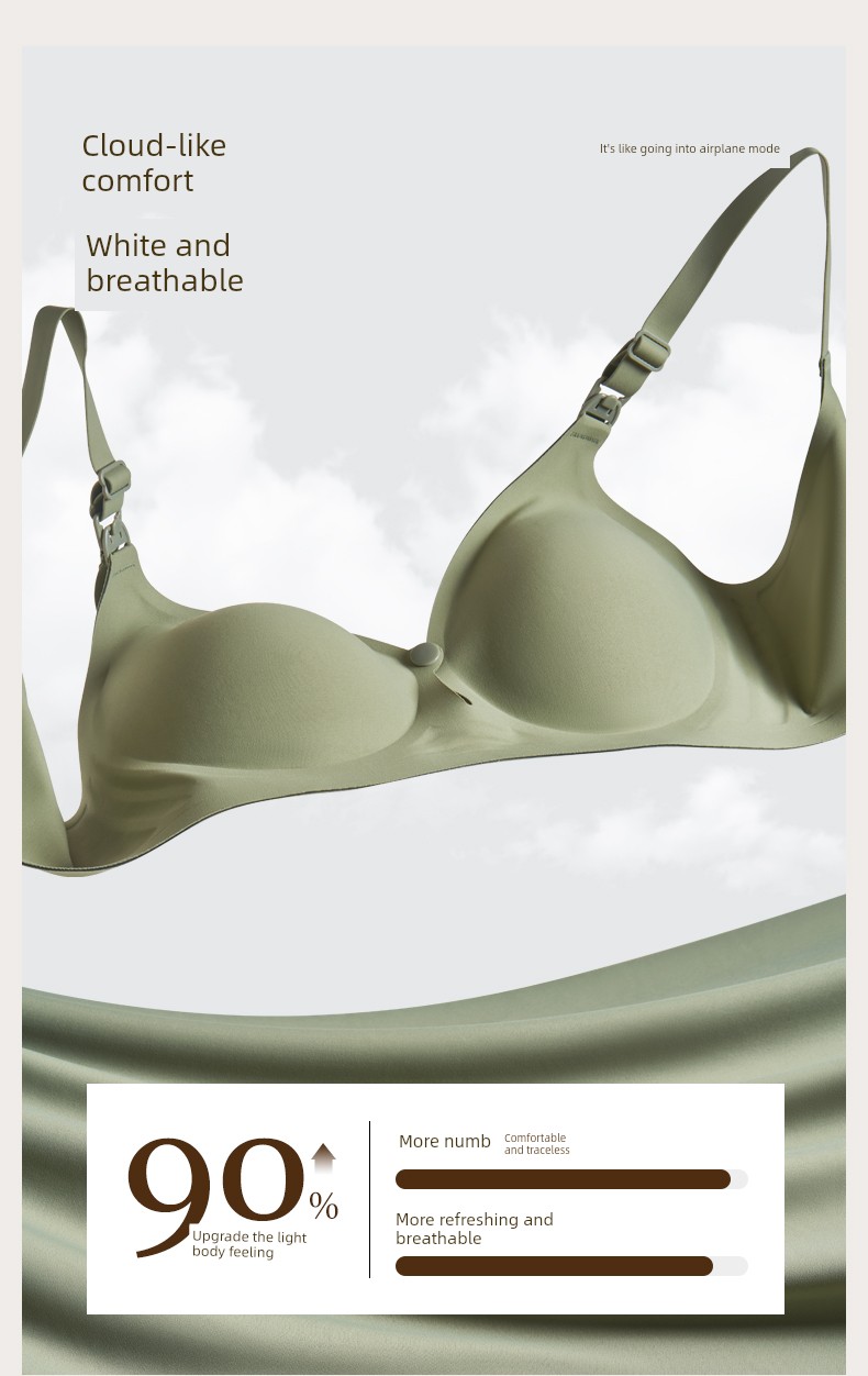 Wu Yuan Nursing Bra Anti-SAG Push up Postpartum Summer Thin Nursing Special Nursing Intimates Pregnant Women Big Chest Special — 13