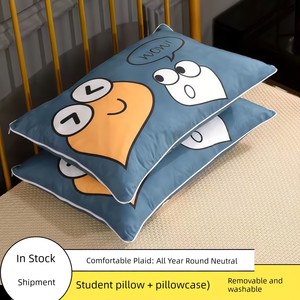 College Student Pillow Single Dormitory Men's Full Head Help Sleep Nap Women Home One Pair Double Solid Pillow